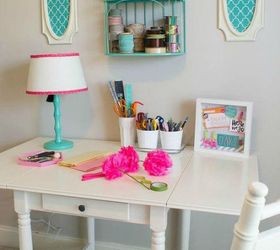 s you might rethink your home office when you see these brilliant ideas, home decor, home office, This chic white desk and bright pink chair
