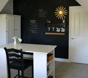 s you might rethink your home office when you see these brilliant ideas, home decor, home office, This one with a full length chalkboard wall