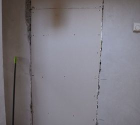 how to block a doorway and turned it into a solid wall, how to