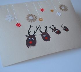 finger print christmas cards