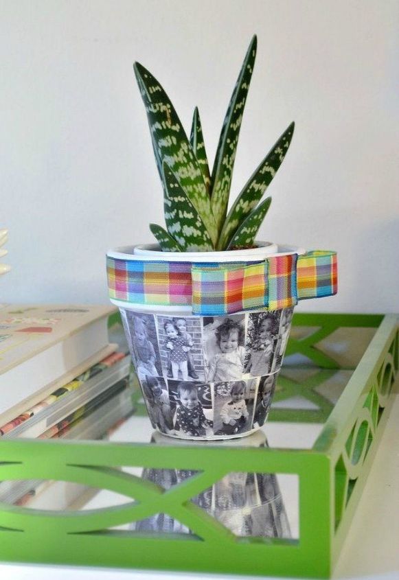 transform your cheap planters with these 15 stunning ideas, Customize it with your photos