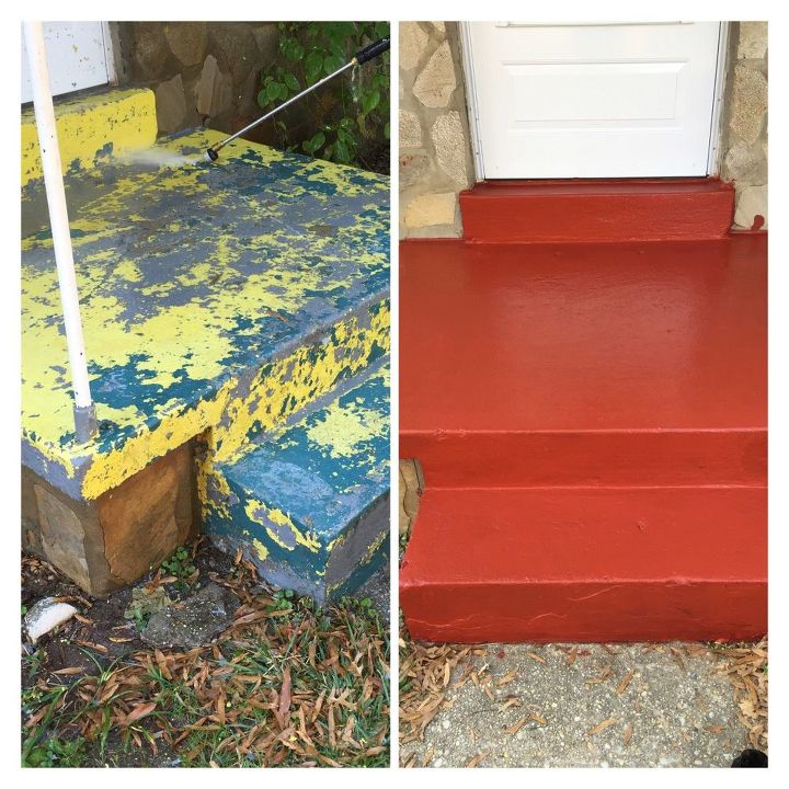 The Paint Is Ling Off Of Our Porch, How To Get Paint Off Concrete Patio