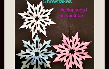 Easy Cut Out Paper Stars or Snowflakes