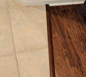 Hardwood to deals tile transition