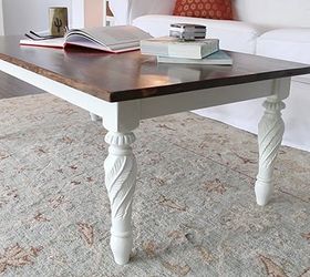 build an upcycled coffee table, painted furniture