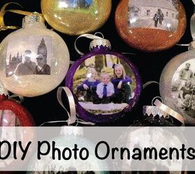 diy photo christmas ornaments, christmas decorations, seasonal holiday decor