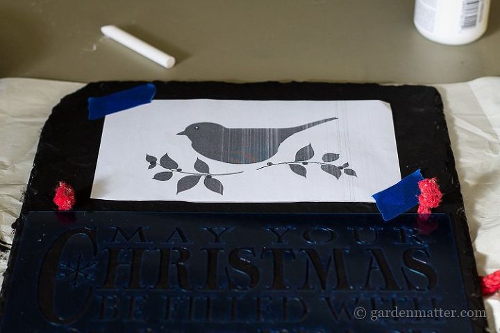 christmas stencil project