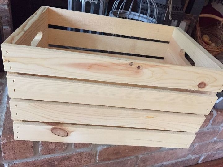 estantera rstica a partir de una caja de madera
