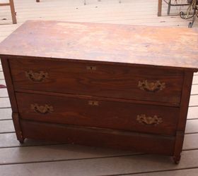 rustic antique dresser, painted furniture, repurposing upcycling