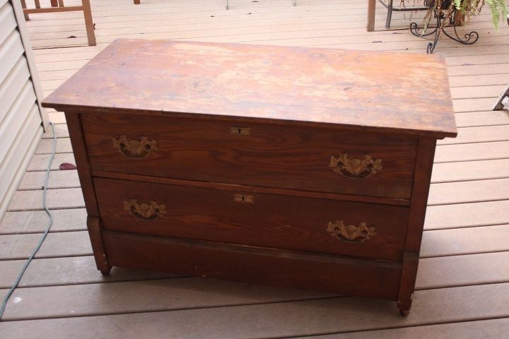 rustic antique dresser, painted furniture, repurposing upcycling