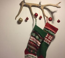 antler stocking holder