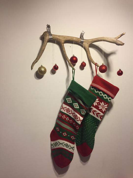 antler stocking holder