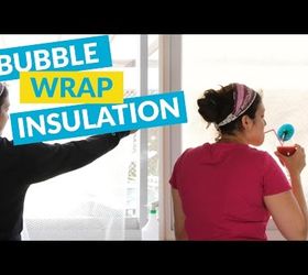 Bubble Wrap Window Insulation Hack