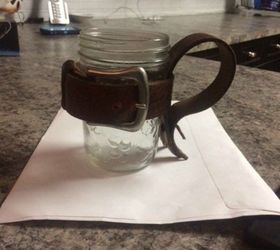 14 exciting mason jar ideas you just have to try, 8 This leather mason jar tool caddy