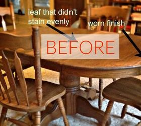 9 dining room table makeovers we can t stop looking at, Before A 33 year old worn down table