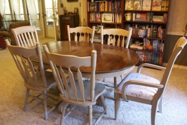 s 9 dining room table makeovers we can t stop looking at, painted furniture, After An elegant and newly polished table