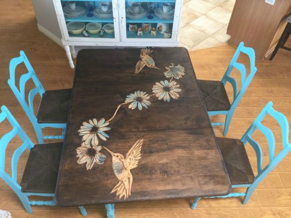 dining room table makeovers