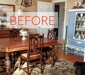 upcycled dining table and chairs