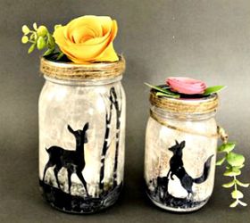 14 exciting mason jar ideas you just have to try, 1 This woodland lamp