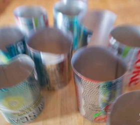 turn your soda cans in winter decor, home decor
