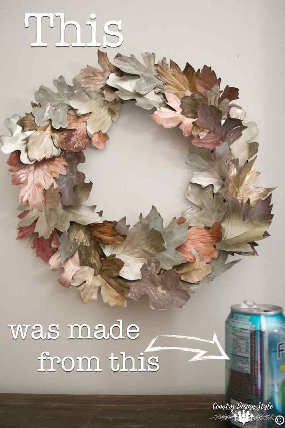 turn your soda cans in winter decor, home decor