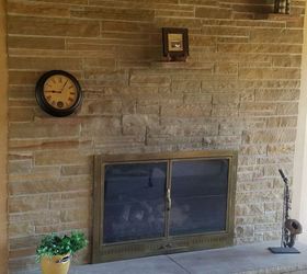 how to remove 3 brick shelves above the fireplace