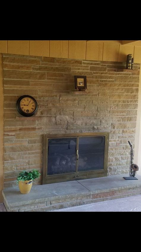 how to remove 3 brick shelves above the fireplace