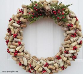 the wine cork wreath you need to make this year, crafts, wreaths