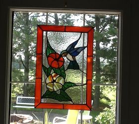 stained glass humminbird
