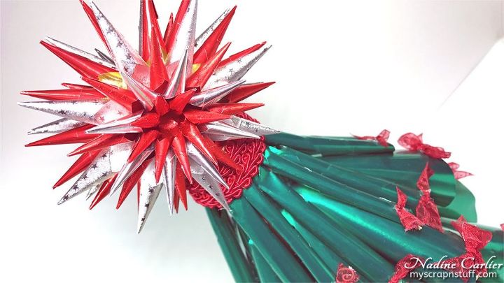 decoracin sencilla del rbol de navidad con papel de aluminio