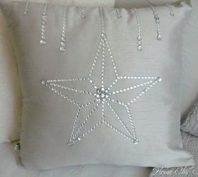 diy bling christmas pillows