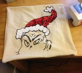 knock off grinch pillow
