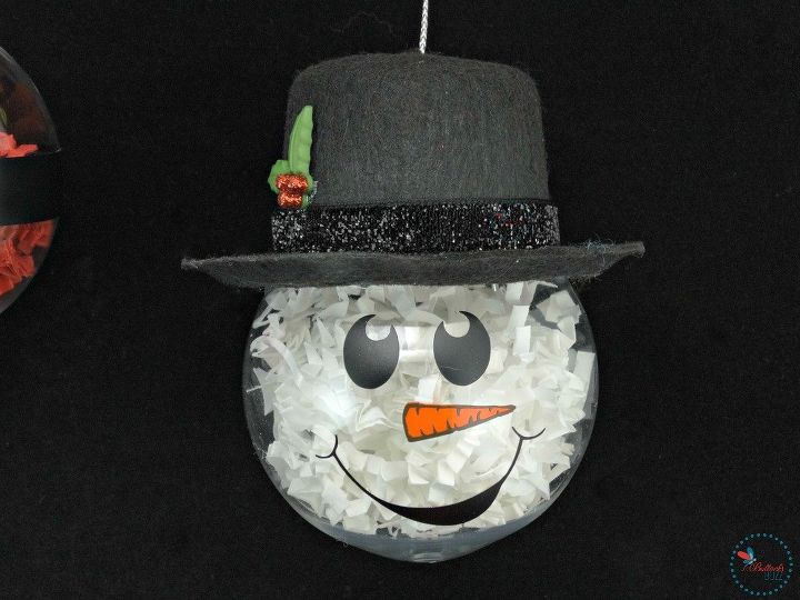 diy christmas ornaments crinkle paper shred characters, christmas decorations, seasonal holiday decor