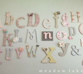 s 17 amazing nursery ideas from highly creative moms, bedroom ideas, Hang the alphabet in pretty letters