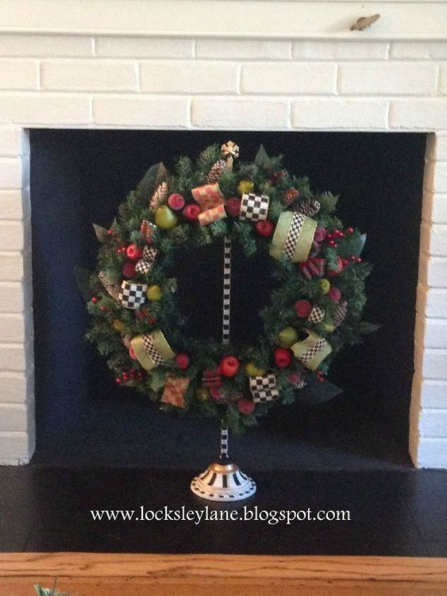 s don t hang your wreath before you see these 12 updates, crafts, wreaths, Add plastic fruit for a festive wreath