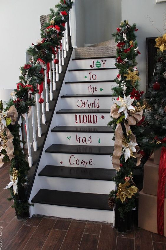 increble idea de escalera para navidad