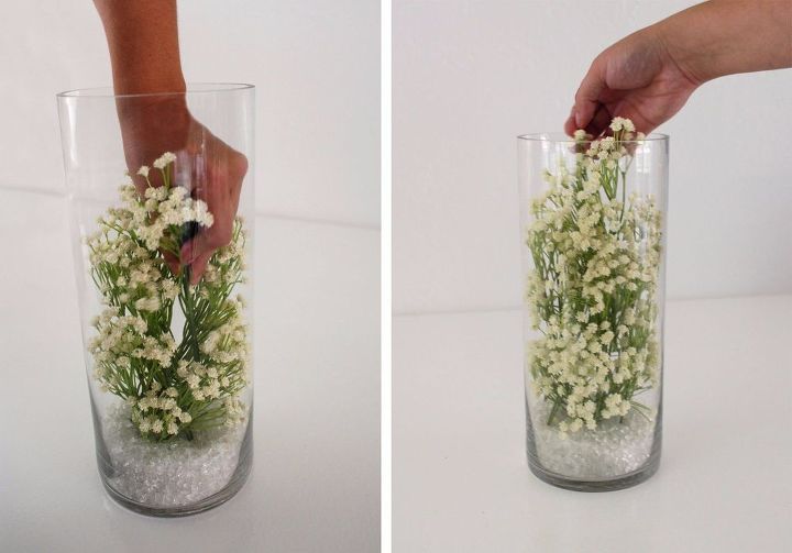 baby s breath submersible centerpiece, bedroom ideas