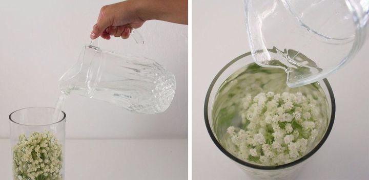 baby s breath submersible centerpiece, bedroom ideas