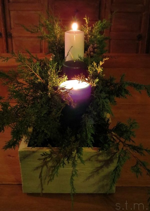 advent wreath in a box, crafts, wreaths