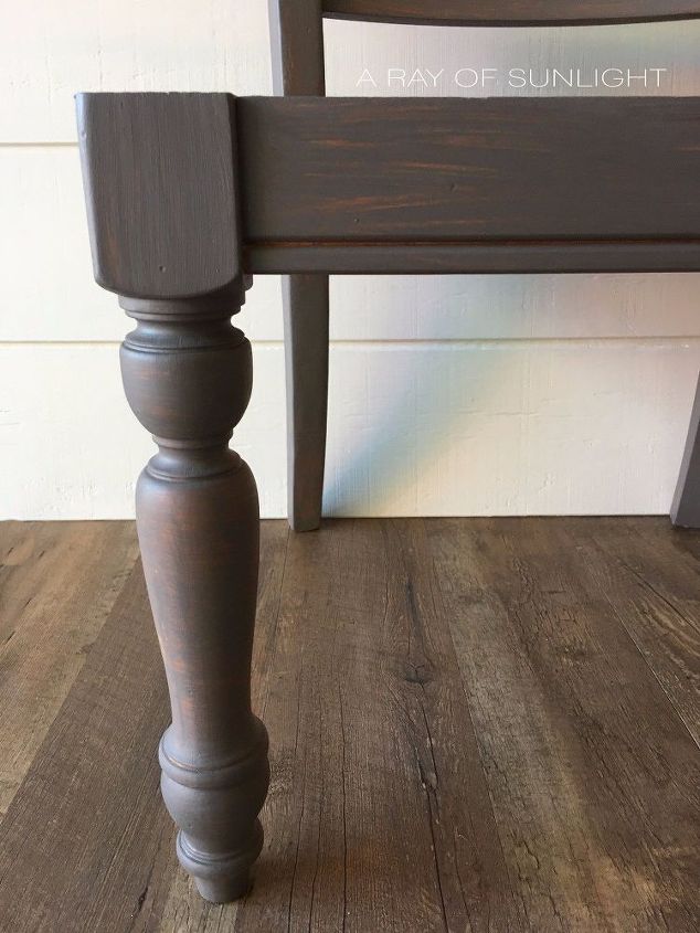 how to create weathered wood finish with paint and stained top coat, how to