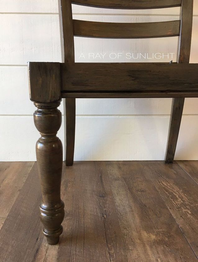 how to create weathered wood finish with paint and stained top coat, how to