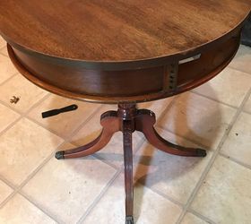 New Life For A Duncan Phyfe Style Drum Table Hometalk