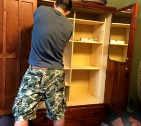 turning a wardrobe into a pantry , closet