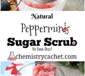 best diy all natural peppermint sugar scrub for christmas gifts
