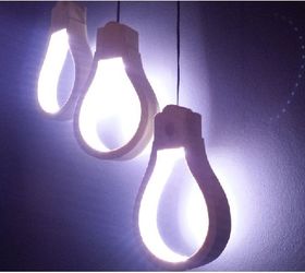 Wooden Light Bulb Shaped Lamp