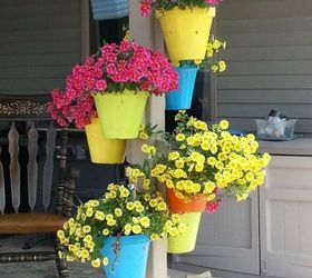 s make your neighbor s smile with these 12 inviting porch ideas, Dress up a post with a standing garden