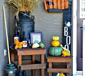 haz sonrer a tus vecinos con estas 12 ideas para el porche, Regala a tus amigos una vi eta de Halloween
