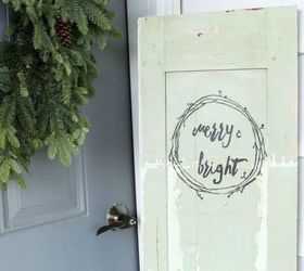 haz sonrer a tus vecinos con estas 12 ideas para el porche, Alegra tu puerta con una nota navide a
