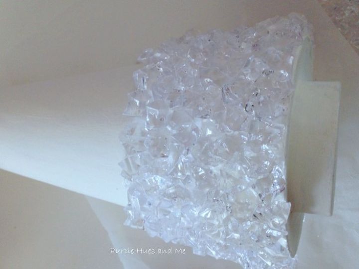 enchimentos de gelo de cristal para rvore de natal diy