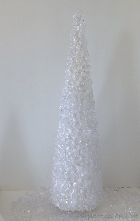 rellenos de hielo de cristal para el arbol de navidad diy